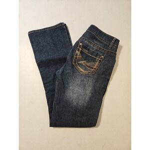 Gasoline Jeans Womens Size 7 Mid Rise Boot Lightweight Jeans 30x31  (A990)